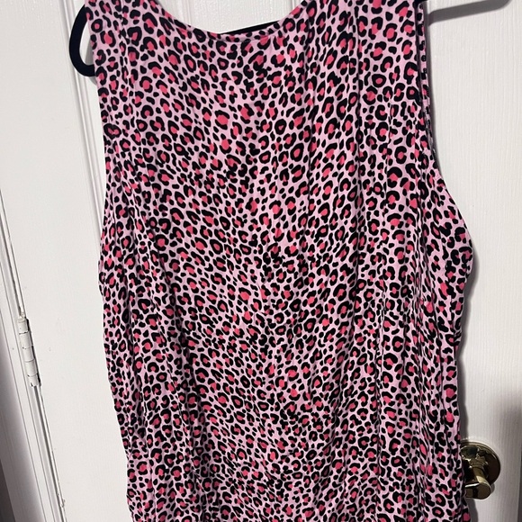 Torrid women’s size 3x Soft-Stretch Challis Tank Leopard Print Sleeveless Top - Picture 9 of 10